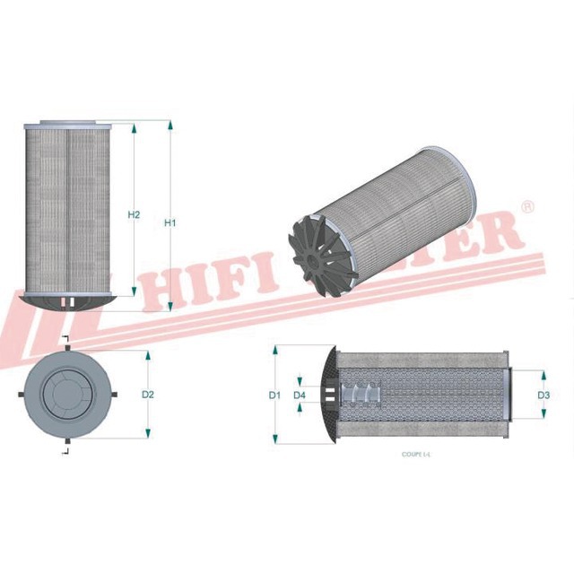 Filtre Hydraulique SH 52288 Hifi Filter référence fournisseur HIFSH52288